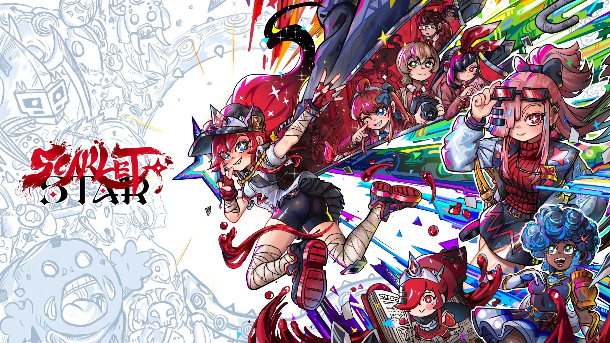 Scarlet star splash